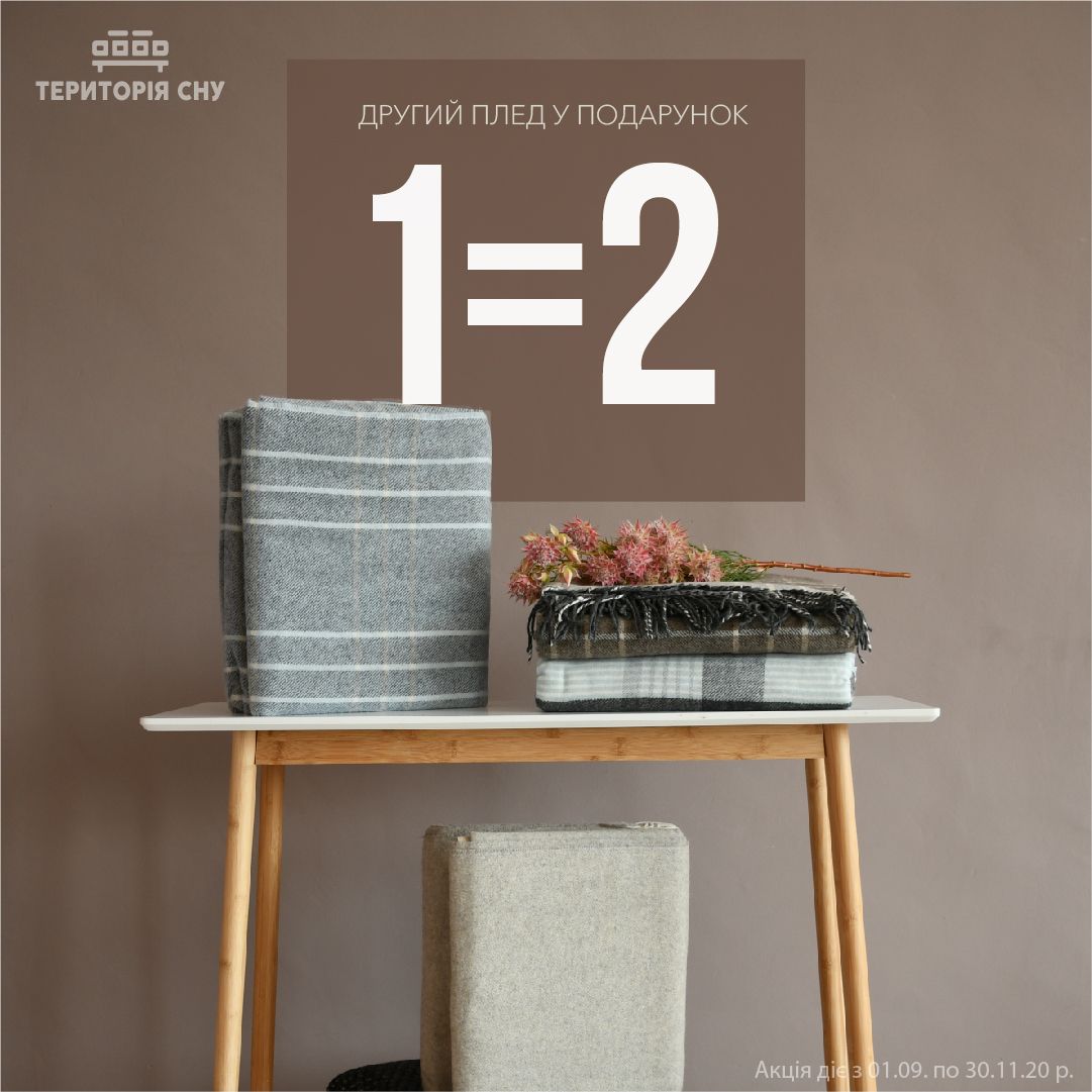 Другий плед у подарунок