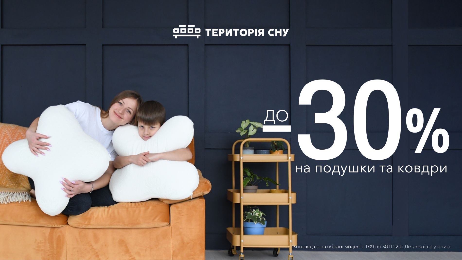 Акція на подушки та ковдри від Території сну